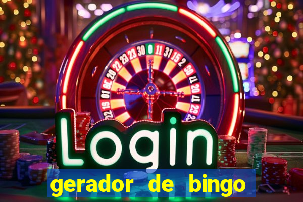 gerador de bingo de palavras